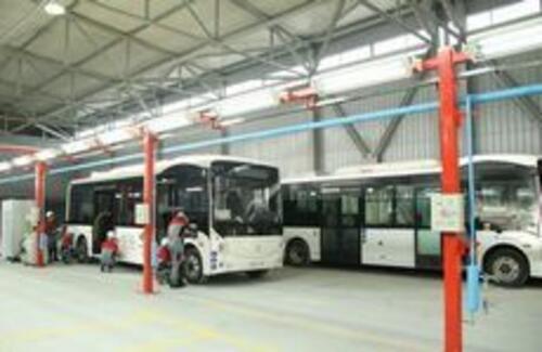 В Алматы собраны первые в Казахстане электроавтобусы