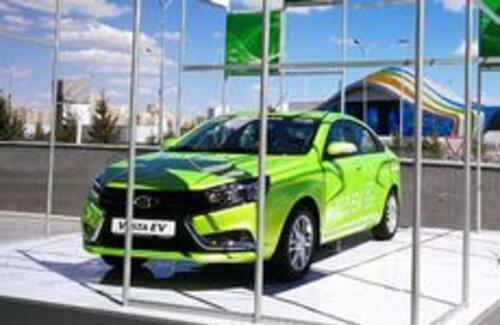 АЗИЯ АВТО представил электрическую LADA Vesta на ЭКСПО-2017 в Астане