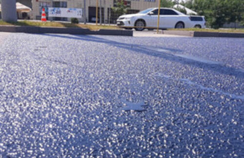 Новое дорожное покрытие испытывают в Казахстане